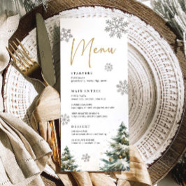 Winter Wedding Menu Kerst Trouwdiner Menu