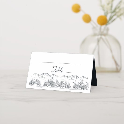 Winter Wedding Mountain Rustic, Country Slate Grey (Voorkant)