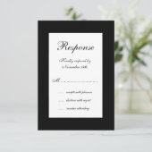 Winter Wedding RSVP Kaartje (Staand voorkant)