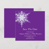 Winter Wedding Save the Date (Voorkant / Achterkant)