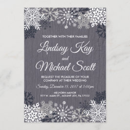 Winter Wedding-uitnodigingen Kaart