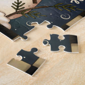 Winter Welcome Folk art Snowman Puzzle (Côté)