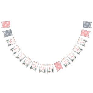 Winter Welkom Baby Vlaggetjes