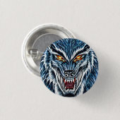 Winter Werewolf Fantasy Dark Horror Ronde Button 3,2 Cm (Voorkant /achterkant)