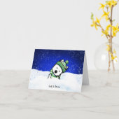Winter Westie Note Kaart (Gele Bloem)