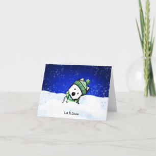 Winter Westie Note Kaart