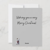 Winter Westie Vrolijke Kerst Kaart (Achterkant)