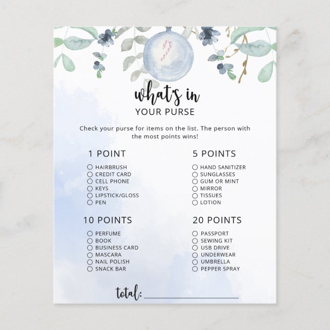 Winter Whats in je handtas (Voorkant)