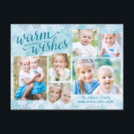 Winter Whimsy Collage Carte photo de vacances<br><div class="desc">Célébrez la saison avec cette carte postale de vacances moderne et élégante de Berry Berry Sweet.</div>