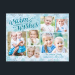 Winter Whimsy Collage Carte photo de vacances<br><div class="desc">Célébrez la saison avec cette carte postale de vacances moderne et élégante de Berry Berry Sweet.</div>