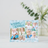 Winter Whimsy Collage Carte photo de vacances (Debout devant)