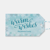 Winter Whimsy Holiday Gift Labels Cadeaulabel (Voorkant (Horizontaal))