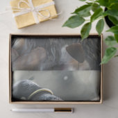 Winter Whiskers Kerstmis Mouse Decoupage Tissuepapier (Geschenk)