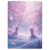 Winter Whispers and Fairy Light Klembord (Achterkant)