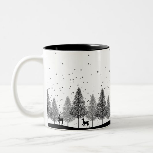 Winter Whispers Mug — A Lumina_Ash Collection Tweekleurige Koffiemok (Links)