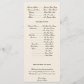 Winter White en Red Mistletoe Wedding Programme Programma (Achterkant)