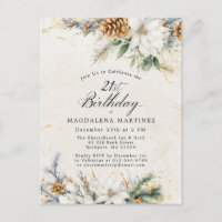 Winter White Floral Greenery 21ste Verjaardag