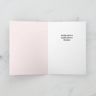 Winter White Floral - Merci Beaucoup Carte De Voeu