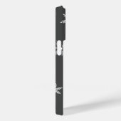 Winter White Patroon Naam Grijs Case-Mate iPhone Case (Achterkant / Rechts)