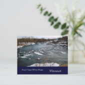 Winter White Water Missouri Briefkaart (Staand voorkant)
