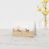 Winter Whitetails Kaart (Gele Bloem)