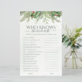 Winter Wie kent de bruid beste Vrijgezellenfeest s (Staand voorkant)