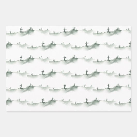 Winter Wilderness Holiday Assortation Inpakpapier Vel (Voorkant 3)