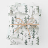 Winter Wilderness Holiday Assortation Inpakpapier Vel (In situ)