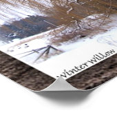 Winter Willow- Matted Poster (Hoek)