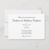 winter window bruiloft kaart (Achterkant)