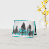 Winter Wishes Scene Half Fold Kaart (Gele Bloem)