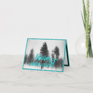 Winter Wishes Scene Half Fold Kaart