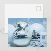 Winter witte decoraties. Christmas. Briefkaart (Voorkant / Achterkant)