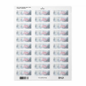 Winter Witte Rustieke Bomen Vakantie Adreslabels Etiket (Full Sheet)
