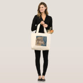 Winter Wolf Bag Grote Tote Bag (Voorkant (model))