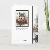 Winter Wolf Briefkaart Briefpapier (Achterkant)