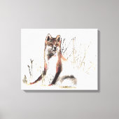 Winter Wolf Canvas Afdruk (Voorkant)