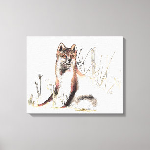 Winter Wolf Canvas Afdruk