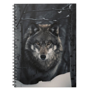 Winter Wolf Gaze Notitieboek