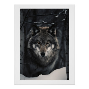Winter Wolf Gaze Poster Perfect Poster
