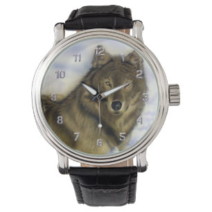 Winter Wolf Horloge