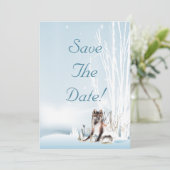 Winter Wolf Kaart (Staand voorkant)