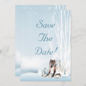 Winter Wolf Kaart (Voorkant / Achterkant)