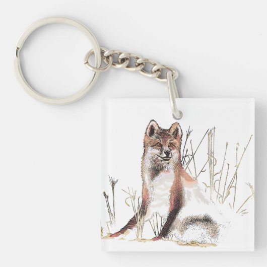 Winter Wolf Sleutelhanger (Voorkant)