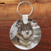 Winter Wolf Sleutelhanger (Voorkant)