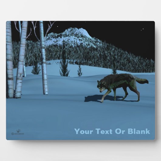 Winter Wolf - Tapetum Lucidum Fotoplaat (Voorkant)