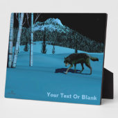 Winter Wolf - Tapetum Lucidum Fotoplaat (Zijkant)