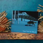 Winter Wolf - Tapetum Lucidum Fotoplaat (Zijkant)