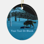 Winter Wolf - Tapetum Lucidum Keramisch Ornament (Links)