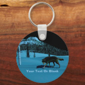 Winter Wolf - Tapetum Lucidum Sleutelhanger (Voorkant)